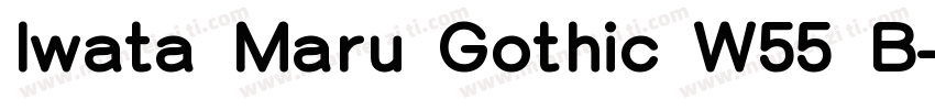 Iwata Maru Gothic W55 B字体转换